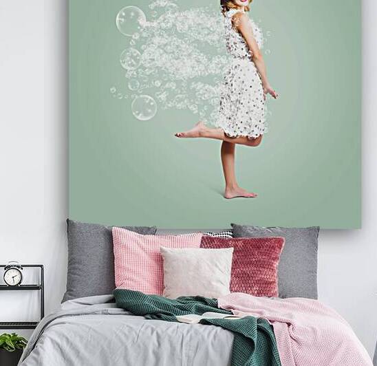 Soap suds pin up girl by Jorgo