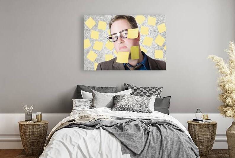 Stressed businessman multitasking huge agenda by Jorgo