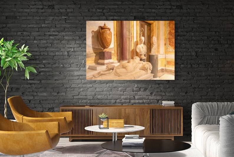 Rome Italy - Borghese Gallery - ancient art museum interior by Paolo Modena