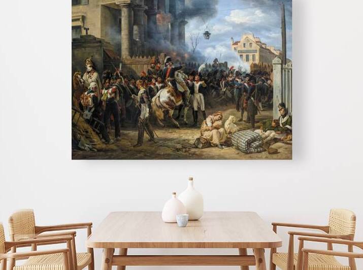 Vintage Oil Painting The Barrier of Clichy by One Simple Gallery