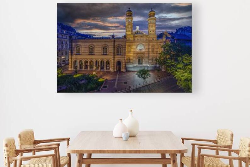 Exterior of the Dohany Street Synagogue Budapest Hungary  by Judaic Gallery