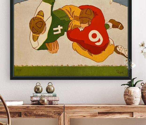 1930s Football Art Deco Art by Row One Brand