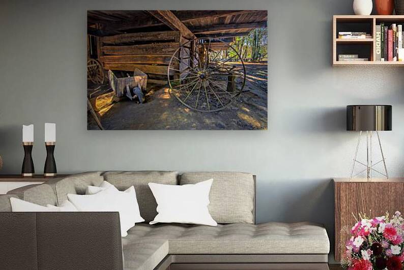 Cades Cove Barn Farm Equipment by Norma Brandsberg Photography