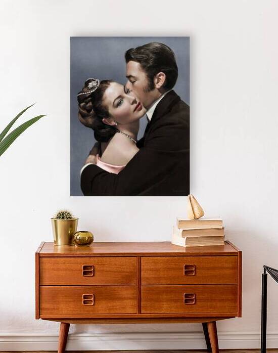 Ava Gardner as Pauline Ostrovsky and Gregory Peck as Fedja in The Great sinner 1949. Colorized by Dejan Travica