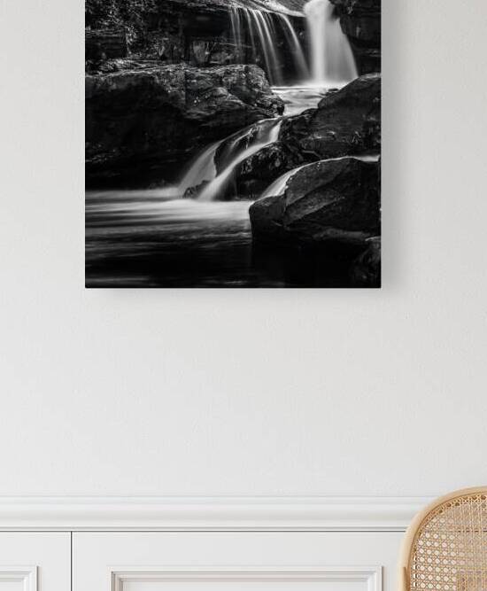 Black and White Waterfall on Deckers Creek by Steve Heap