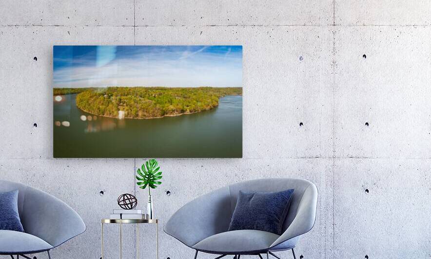 Aerial view of Cheat Lake and the Woodlands near Morgantown by Steve Heap