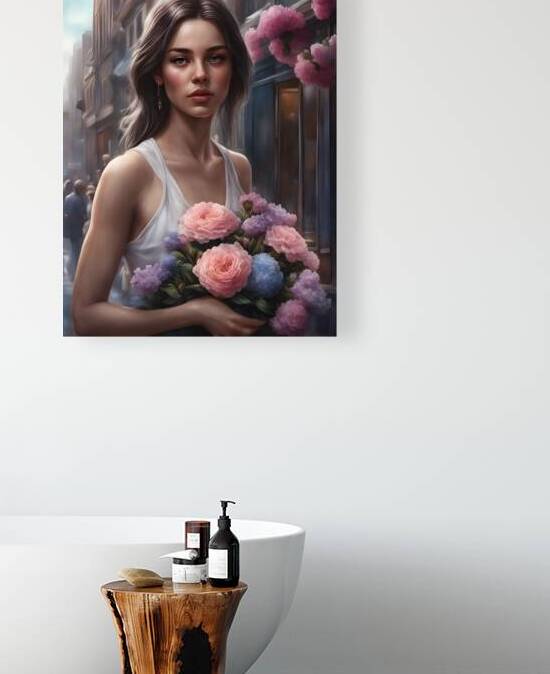 Flower Vendor Girl by One Simple Gallery