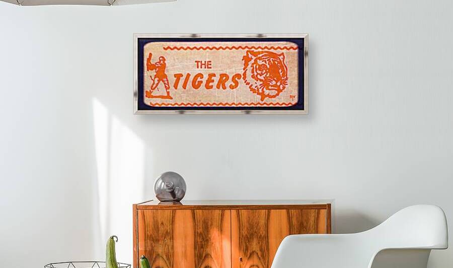 the tigers detroit baseball viewfinder art by Row One Brand