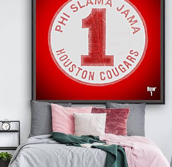 1980s Houston Cougars Phi Slama Jama Art by Row One Brand