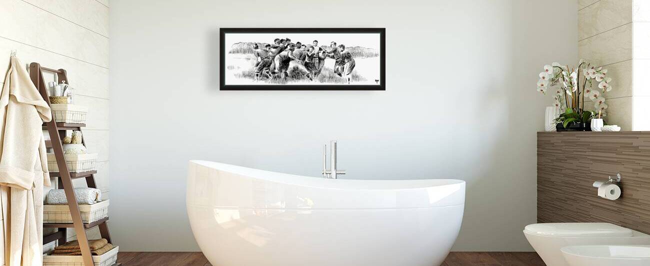 Late 1800s Football Art by Row One Brand