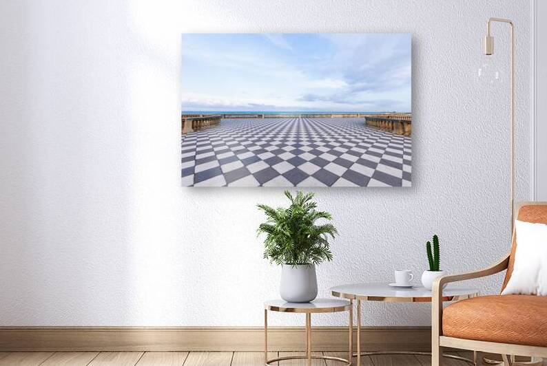 Livorno Italy. Famous Mascagni Terrace - Terrazza Mascagni - wi by Paolo Modena