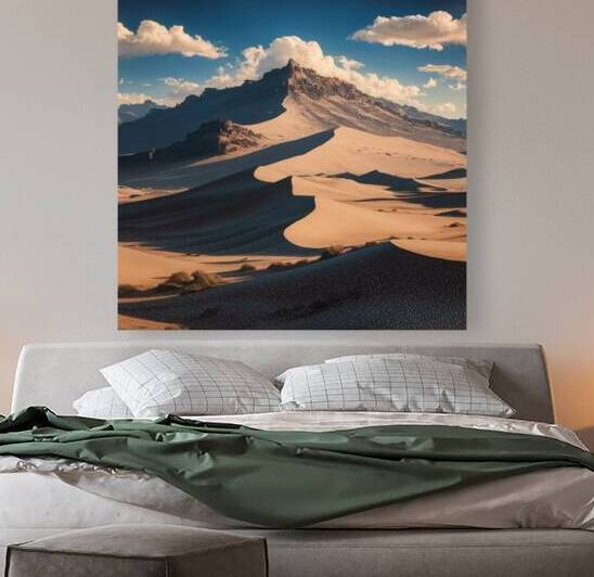 Breathtaking view of a desert landscape with towe by Digital art