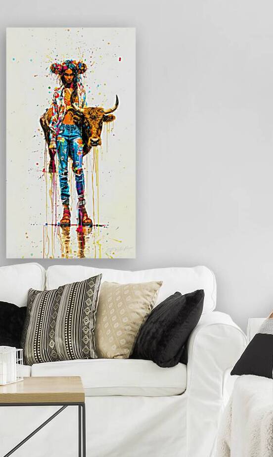 Pet Bull Model 6 - Cowgirl Highland by SykArt Designs