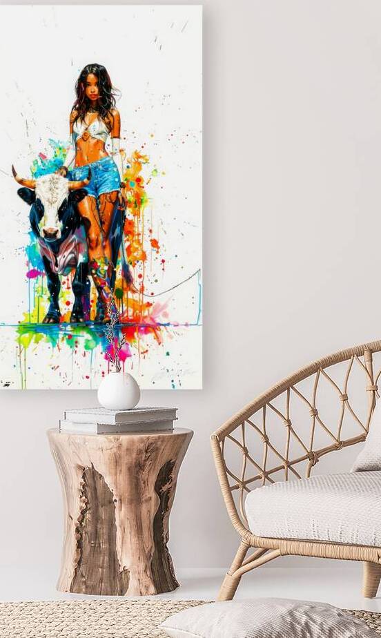 Pet Bull Model 3 - Cowgirl Love by SykArt Designs