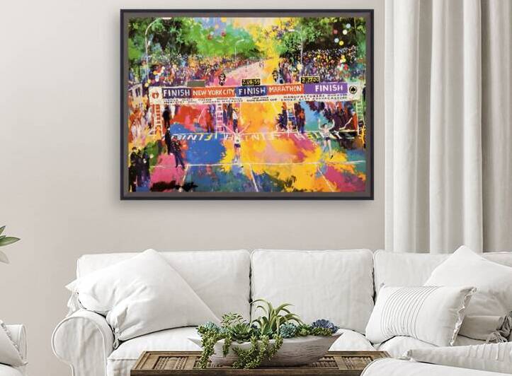 leroy neiman new york city marathon art by Row One Brand