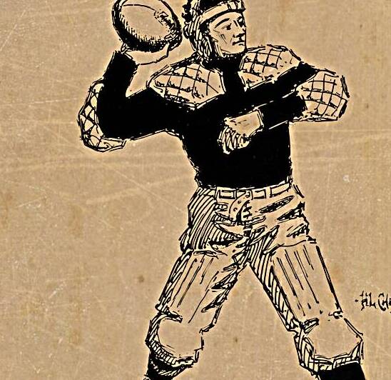 1912 HL Cheney Quarterback Art by Row One Brand