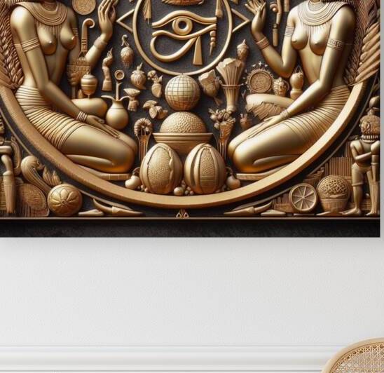 Kemetic Base Relief - Eye of Heru Vol. 2 - The Twins by Jacqueline Taylor Adams