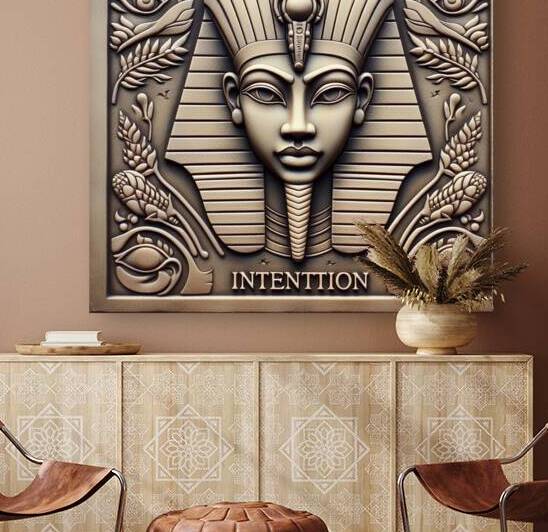 Kemetic Base Relief - Intention - Feminine Divine by Jacqueline Taylor Adams