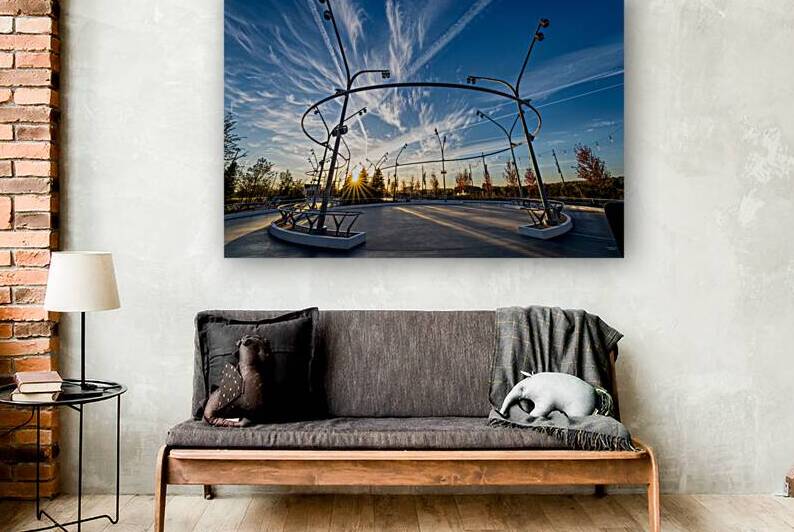 Omaha Skate Ribbon Morning Sunburst by Jennifer White