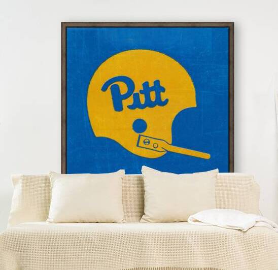 1984 Pitt Panthers Helmet Art by Row One Brand