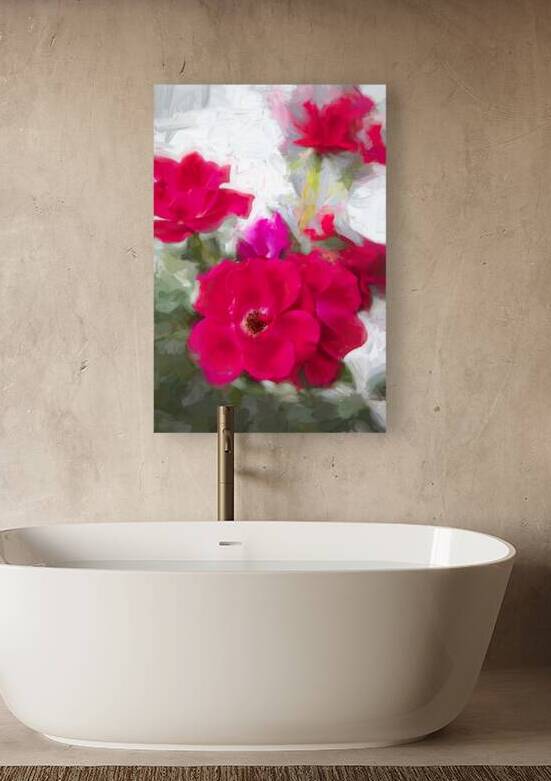 Red Knockout Roses X100 by Rich Franco