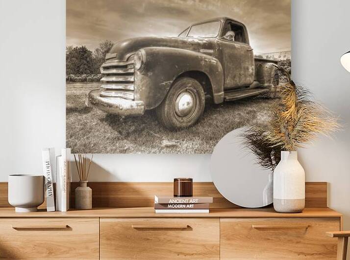 The Workhorse in Sepia - 1953 Chevy Truck by Gill Billington