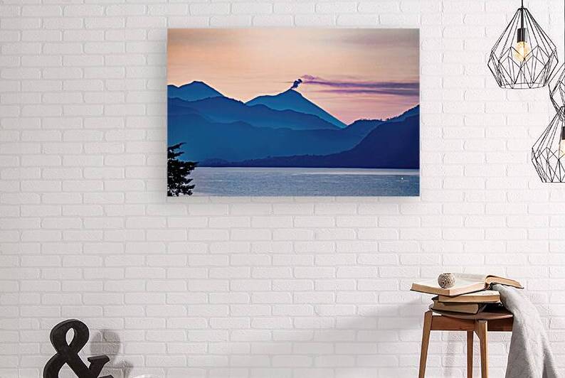 Atitlan volcan bleu by Jean Vachon Photographe