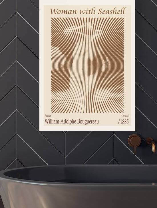 Woman with Seashell – William-Adolphe Bouguereau 1885 by The Hypnotized Art