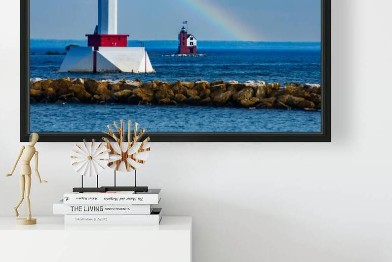 Round Island Passge Lighthouse by Geoffrey Prior