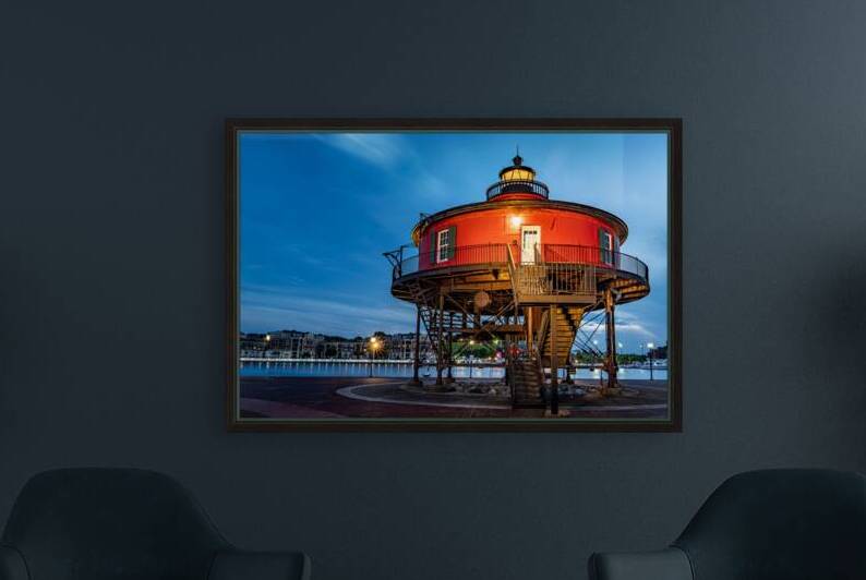 Seven Foot Knoll Lighthouse by Geoffrey Prior