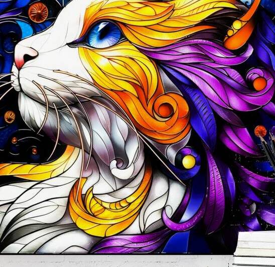 Kitty Girl - Tabby Cat by SykArt Designs