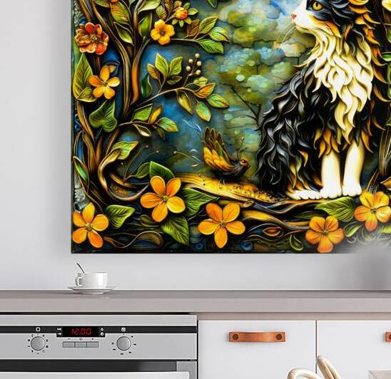 Kitty Corner - Cat In Garden by SykArt Designs