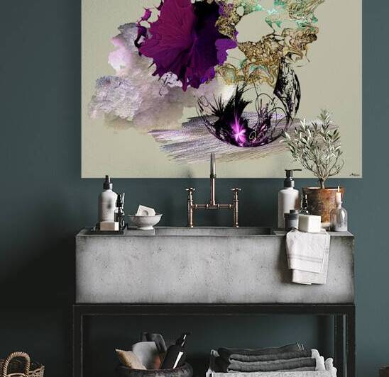 Abstract floral composition P117  by Trish LaWitch