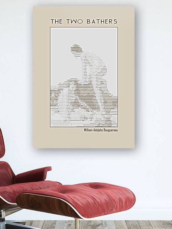 The two bathers - William-Adolphe Bouguereau 1884 – ascii art by Doa Project