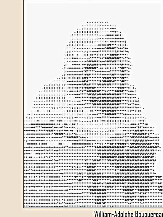 Souvenir – William-Adolphe Bouguereau 1894 – ascii art by Doa Project