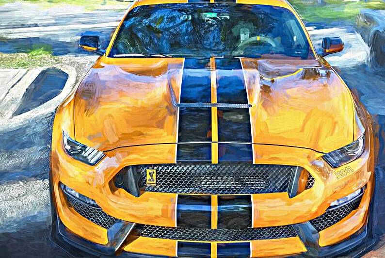 2023 Twister Orange Ford Shelby Mustang GT350 X 6 by Rich Franco
