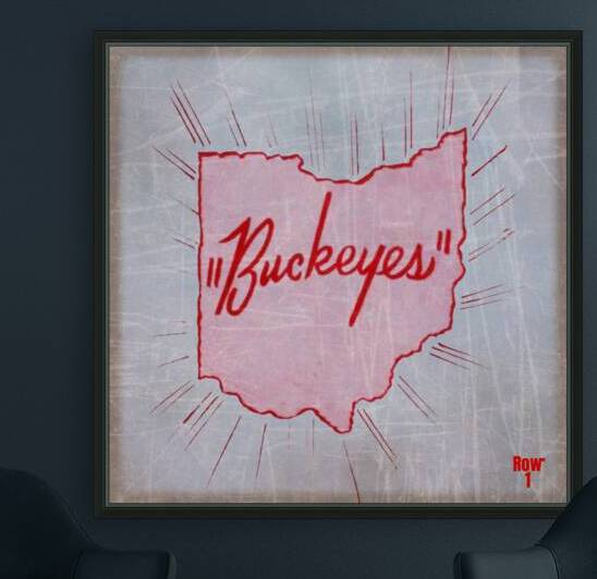 1950s Ohio State Buckeyes Remix Art by Row One Brand