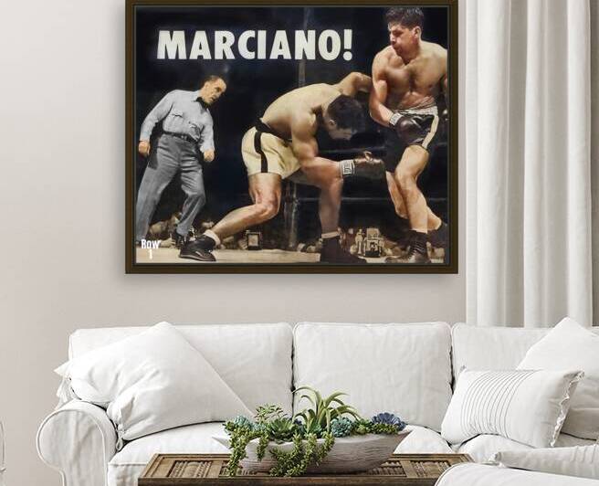 Rocky Marciano Boxing Art by Row One Brand