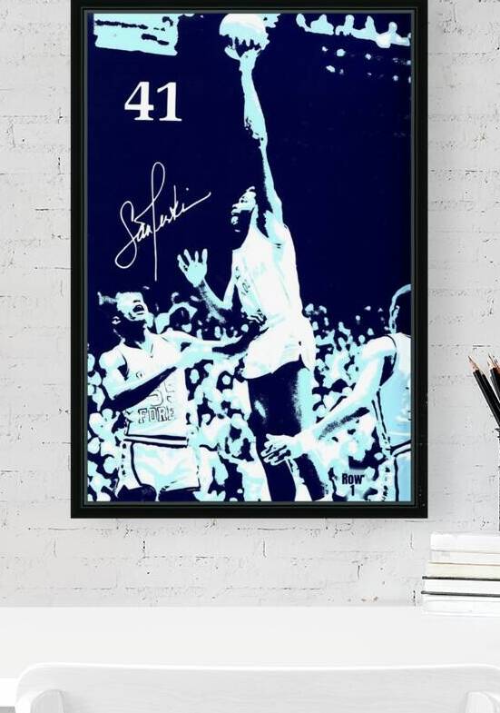 1980s North Carolina Basketball Art Perkins by Row One Brand