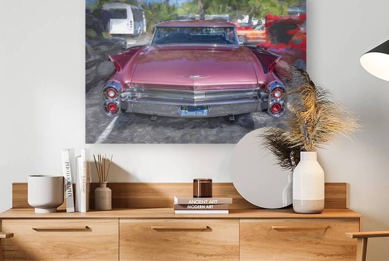 1960 Pink Cadillac Flattop Series 62 X 3 by Rich Franco