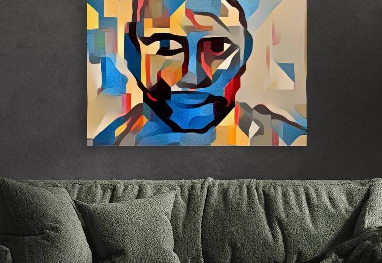 Fragmented Portrait: Geometric Gaze by Luciano