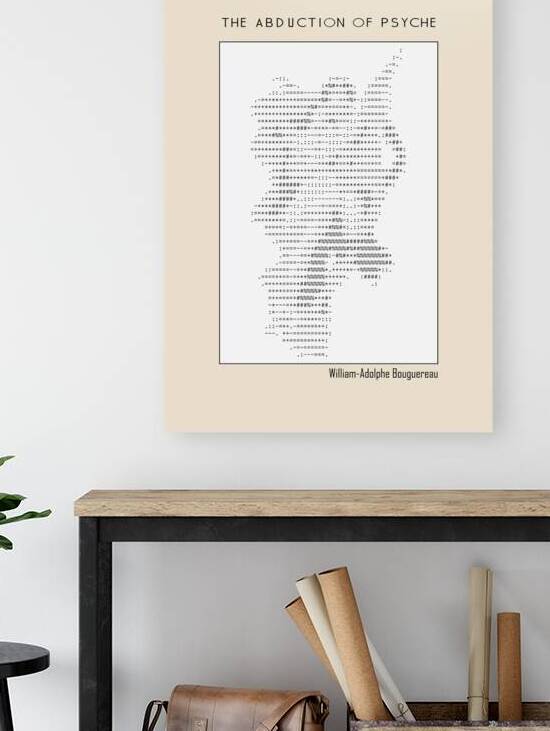 The Abduction of Psyche – William-Adolphe Bouguereau – 1895 Ascii art  by Doa Project