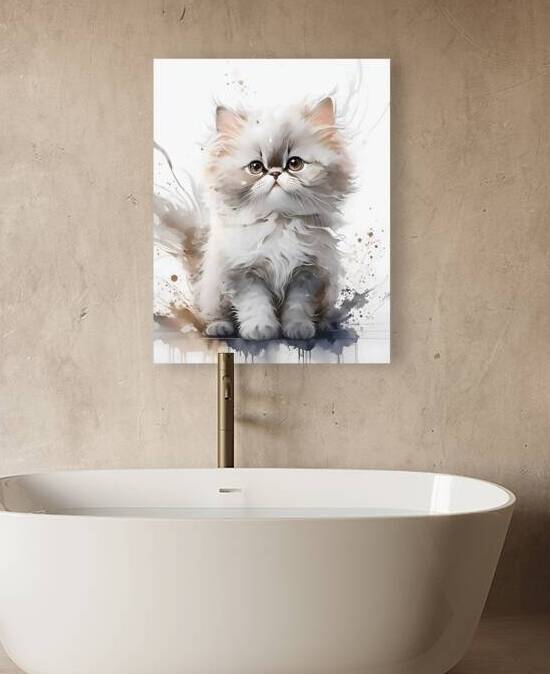 Seal Point Persian Kitten by Pabodie Art