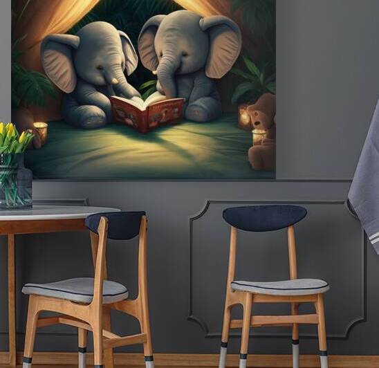 Default Two adorable sleepy anthropomorphic baby by Waleed art store