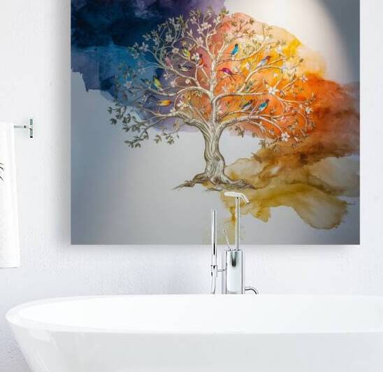 the wall panel features an intricate nature inspi by Mina Magdy