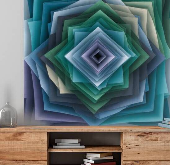 a visually striking and thought provoking artwork Nested squares by ysfhul