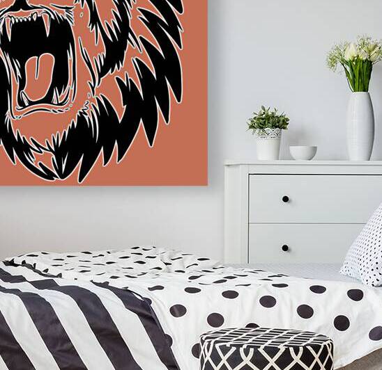 Lion head black by Bayu Perkasa