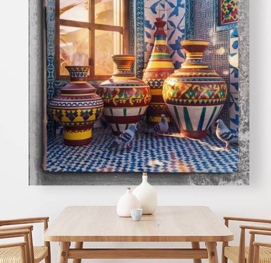a captivating image of traditional moroccan potte by Hidden codes