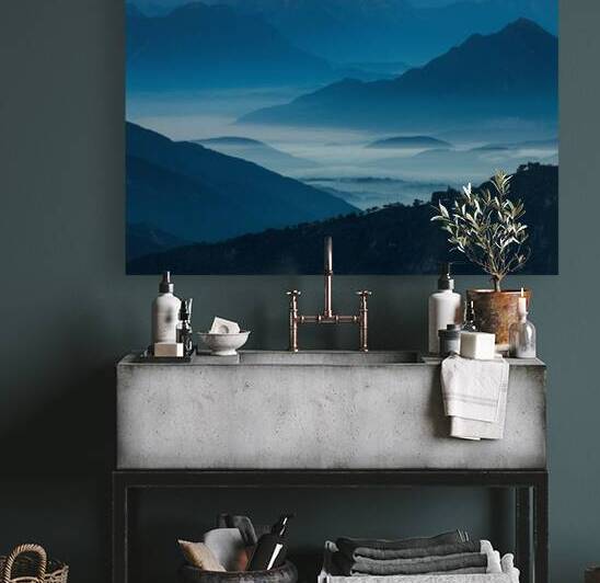 Mountain Range at Dawn by dratef