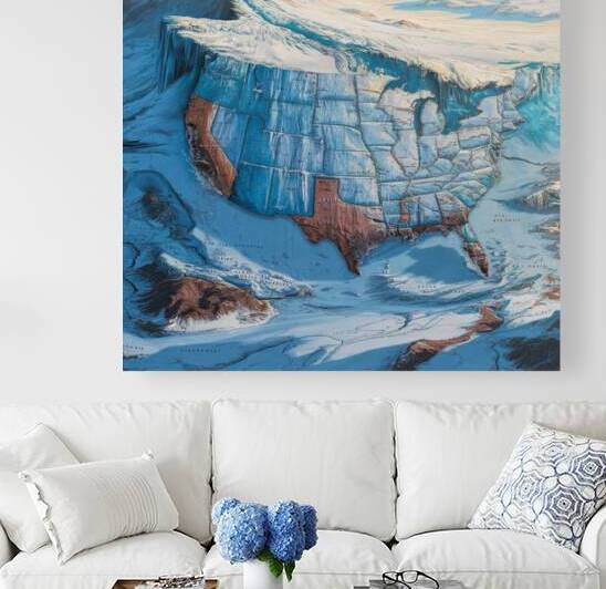 Glacial Giants: Ice Coverage Across North America During the Ice Age by amine amin